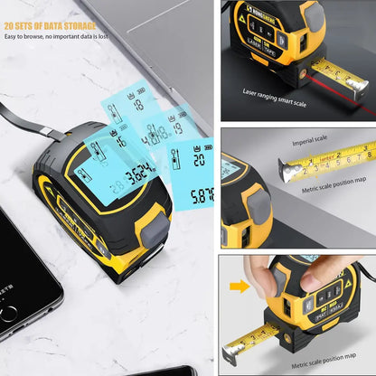 3 in 1 Infrared Laser Tape Measuring Instrument